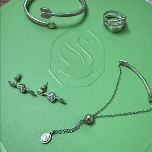 Swarovski Silver Bracelet and Jewelry Set